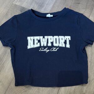 Newport Kids Navy Graphic Tee